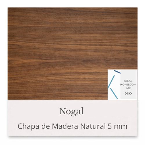 CHAPA DE MADERA NATURAL 5 MM COLOR NOGAL - Ideas Home