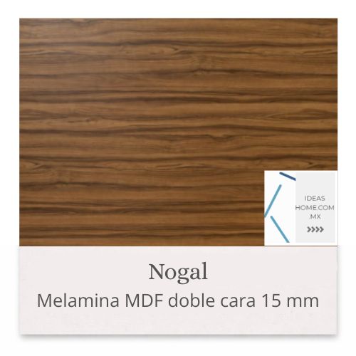 MELAMINA MDF 15 MM DOBLE CARA COLOR NOGAL - Ideas Home