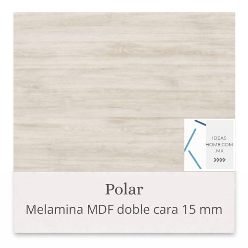 MELAMINA MDF 15 MM DOBLE CARA COLOR POLAR - Ideas Home