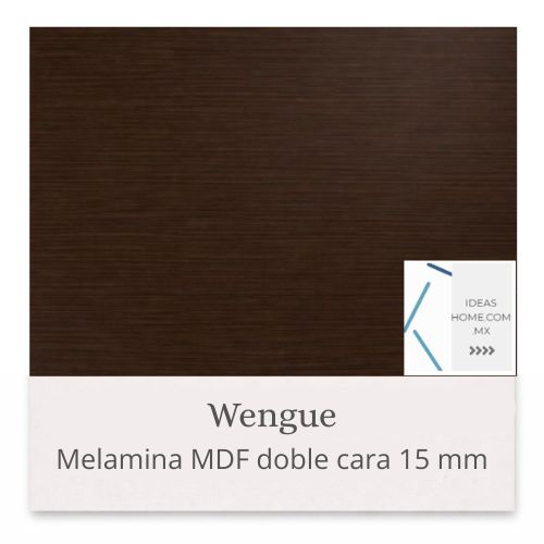 MELAMINA MDF 15 MM DOBLE CARA COLOR WENGUE - Ideas Home