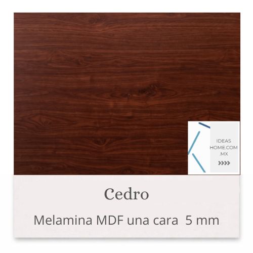 MELAMINA MDF 5 MM UNA CARA COLOR CEDRO - Ideas Home