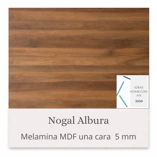 MELAMINA MDF 5 MM UNA CARA COLOR NOGAL ALBURA - Ideas Home