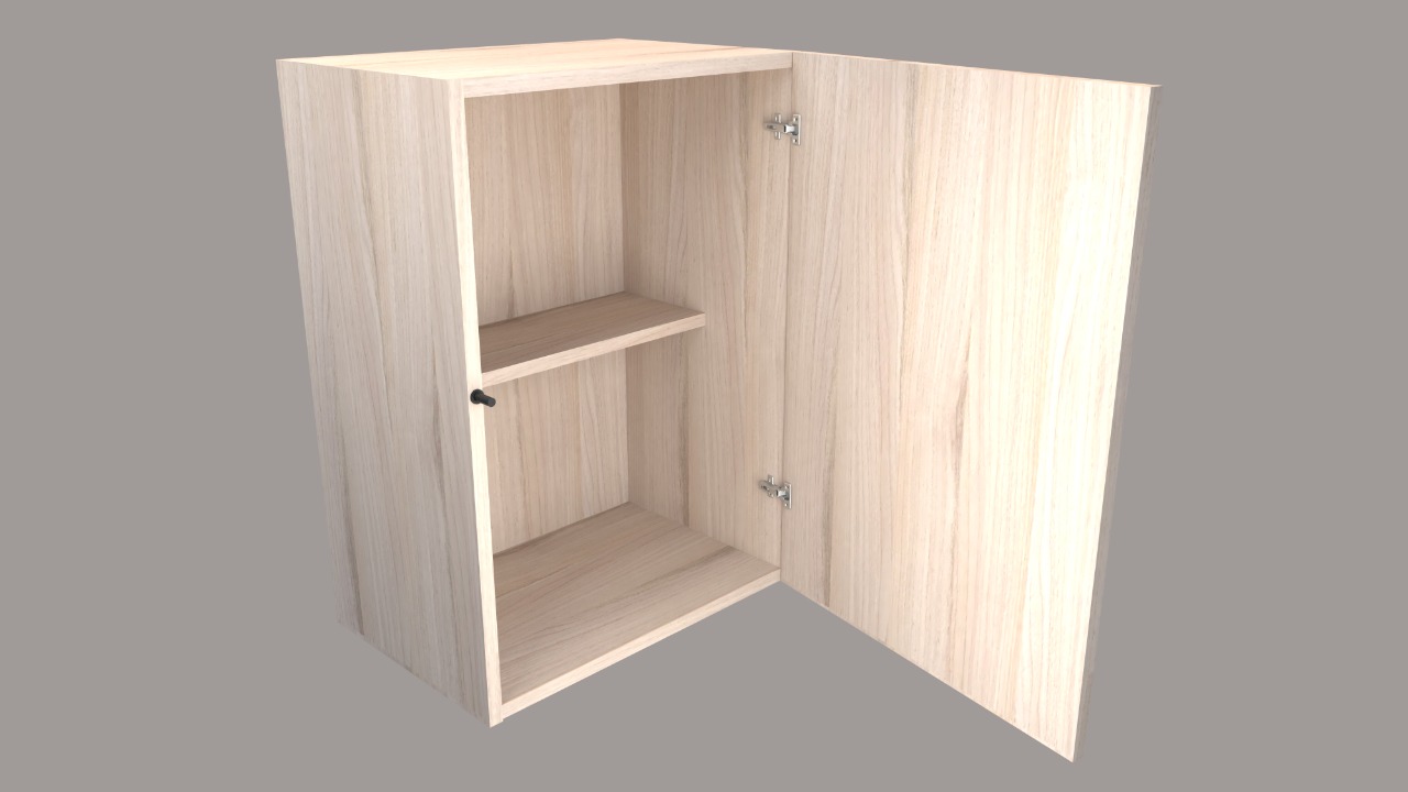 "MODULO PARA COCINA ALTA ALACENA UNA PUERTA CON SISTEMA PUSH, UNA REPISA, 30 X 70 X 30,LINEA PLUS" - Ideas Home