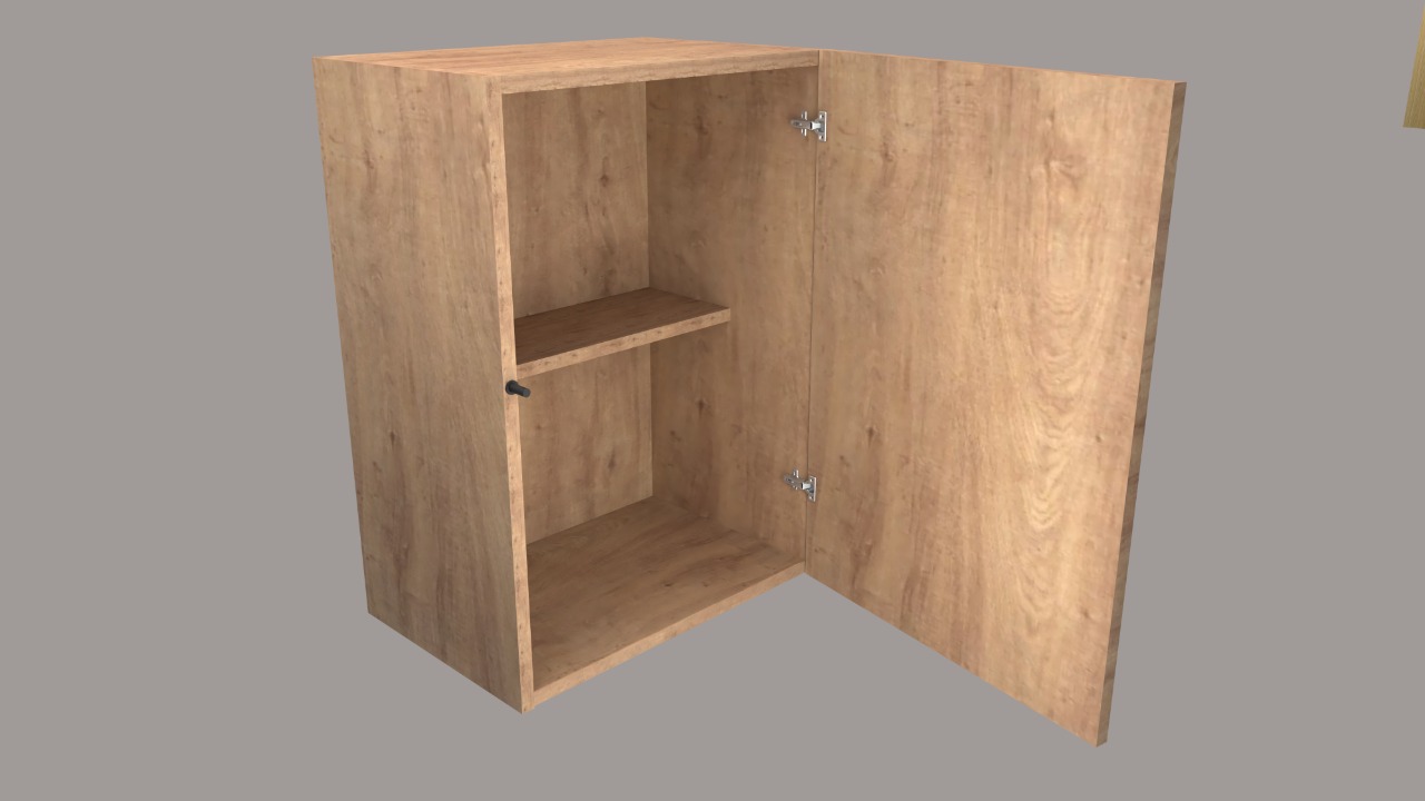 "MODULO PARA COCINA ALTA ALACENA UNA PUERTA CON SISTEMA PUSH , UNA REPISA, 50 X 70 X 30,LINEA PLUS" - Ideas Home